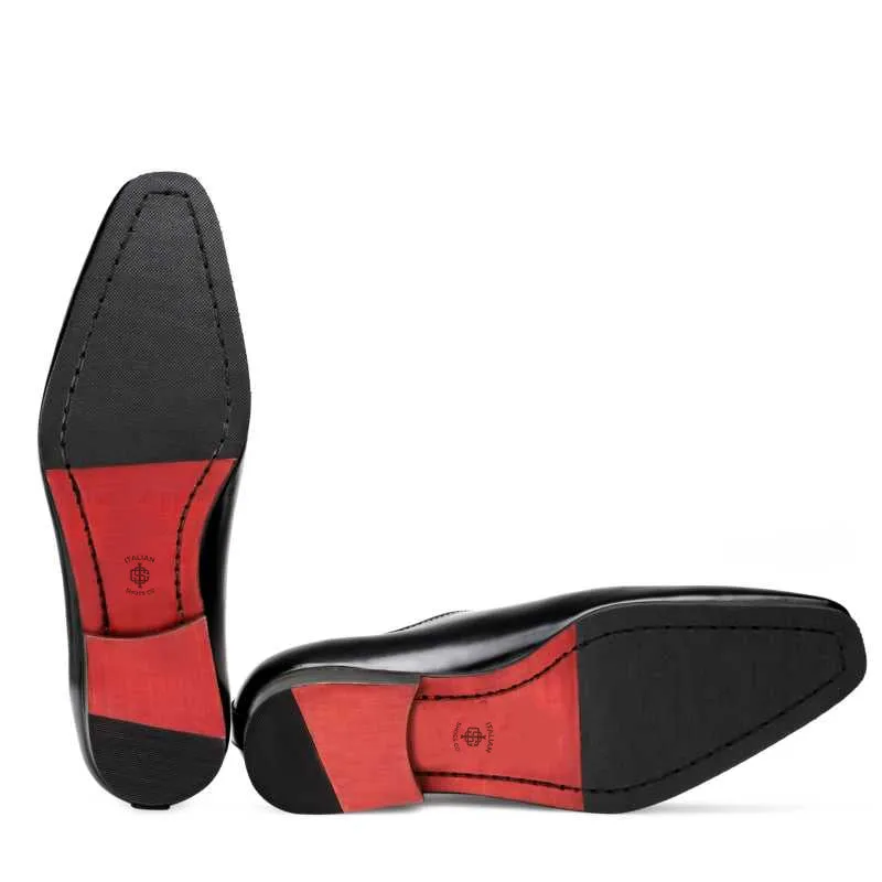 Patent Wholecut Shiny Leather Oxford Shoes