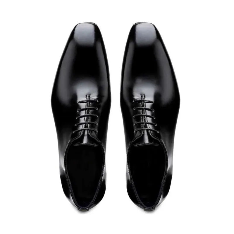 Patent Wholecut Shiny Leather Oxford Shoes