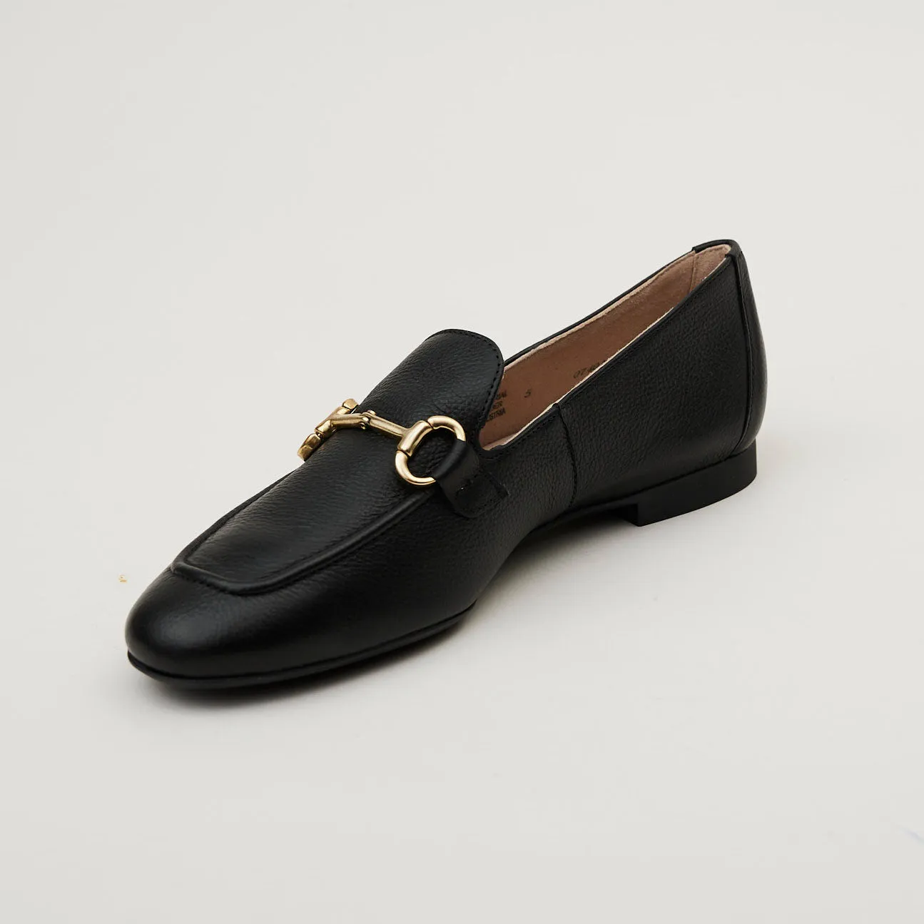Paul Green Black Leather Loafers