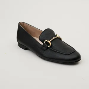 Paul Green Black Leather Loafers