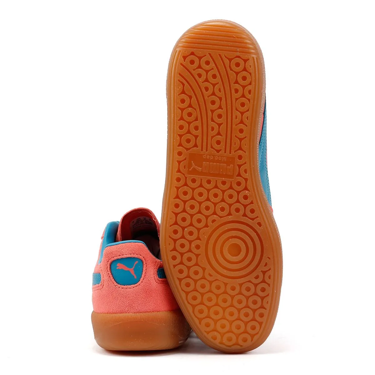 Puma Palermo Leather Pink/Blue Trainers