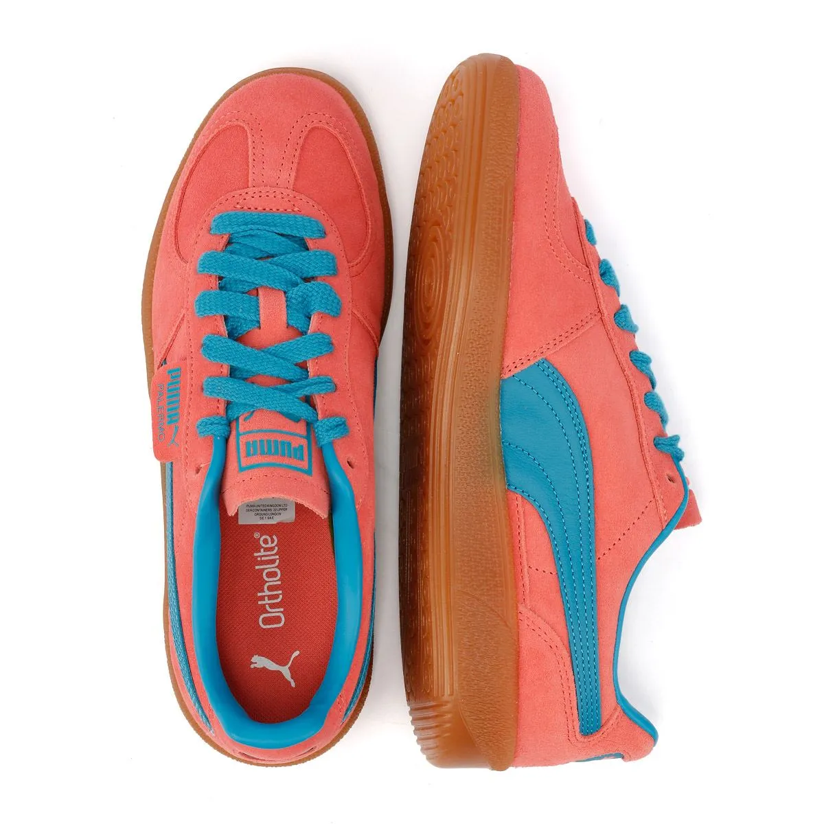 Puma Palermo Leather Pink/Blue Trainers