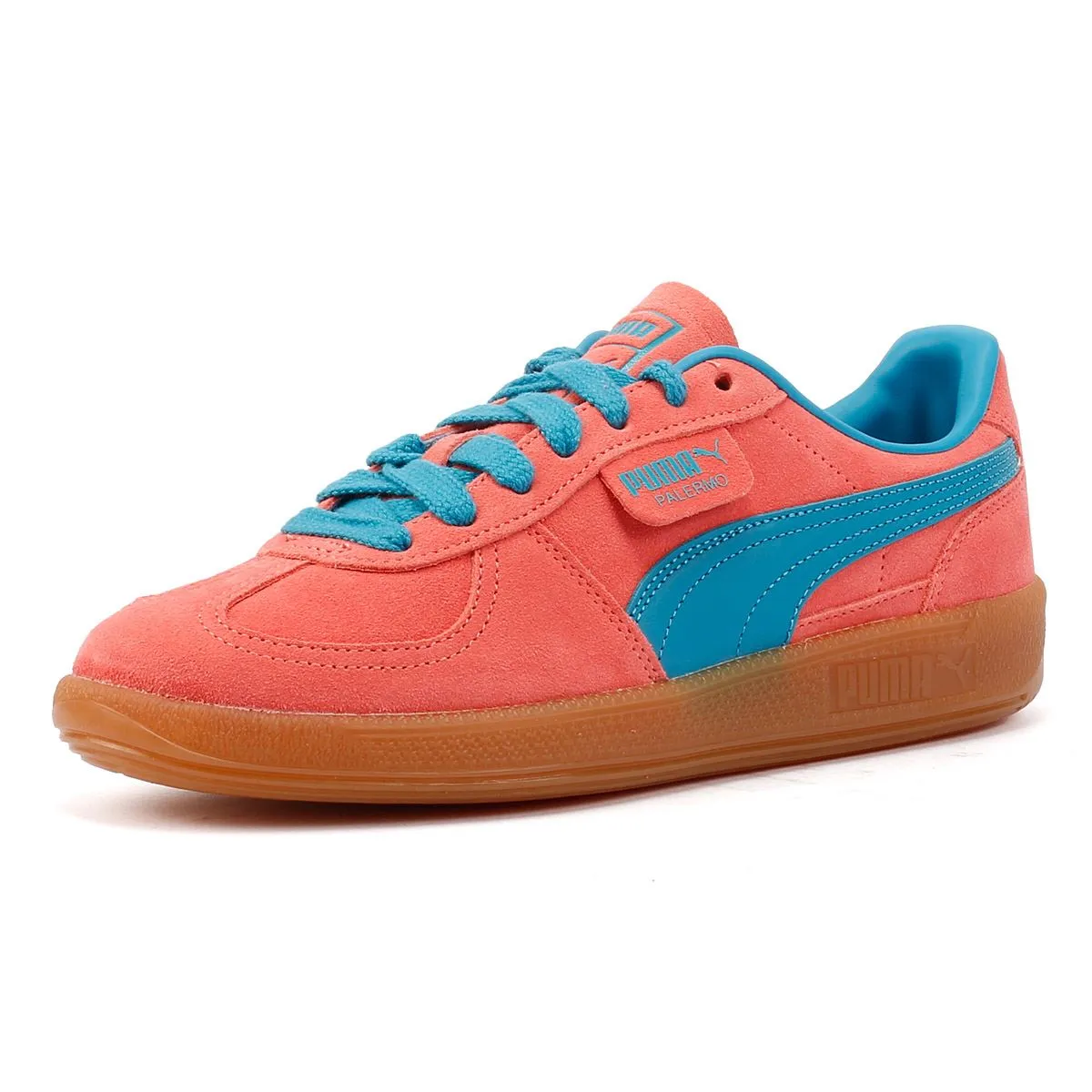 Puma Palermo Leather Pink/Blue Trainers