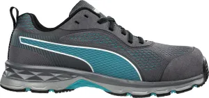 PUMA Women's Fuse Knit Low Industrial Shoe, Blue-Grey, 7.5