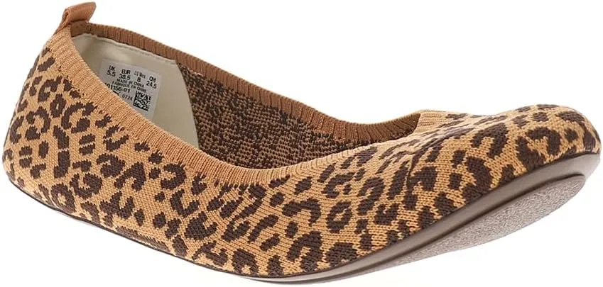 PUMA Womens Iliana Ballerina Leopard Ballet Flats Casual - Brown