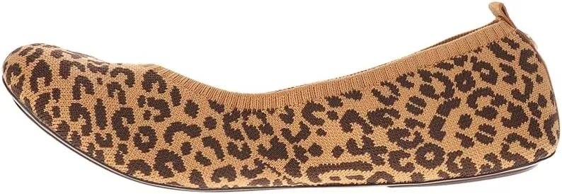 PUMA Womens Iliana Ballerina Leopard Ballet Flats Casual - Brown