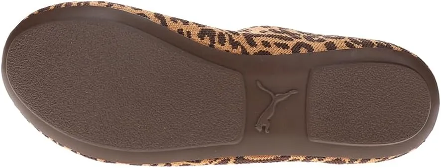PUMA Womens Iliana Ballerina Leopard Ballet Flats Casual - Brown