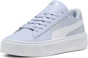 PUMA Women's Smash Platform V3 Sneaker, Cool Weather White Silver, 7.5