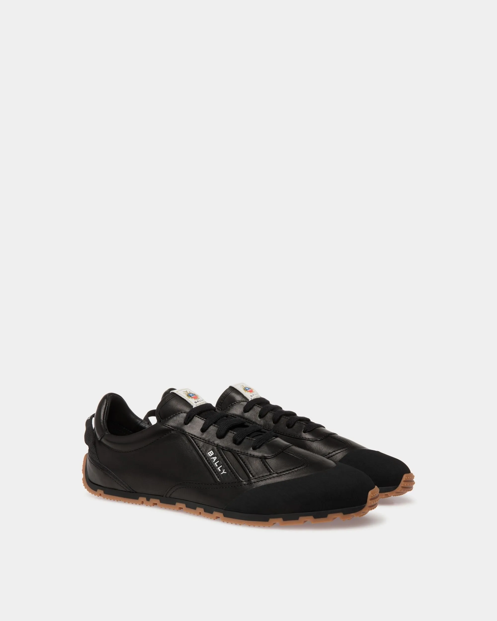 Quarry Sneaker in Black Leather