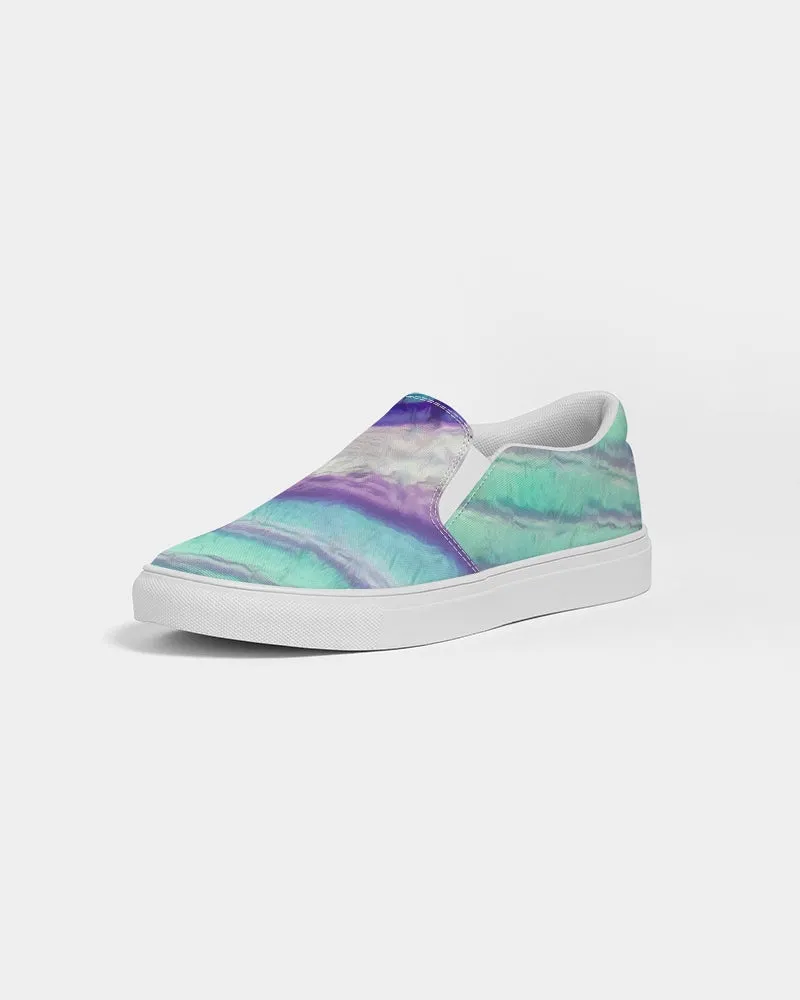 Rainbow Fluorite Metaphysical Women's Slip-On Canvas Shoe