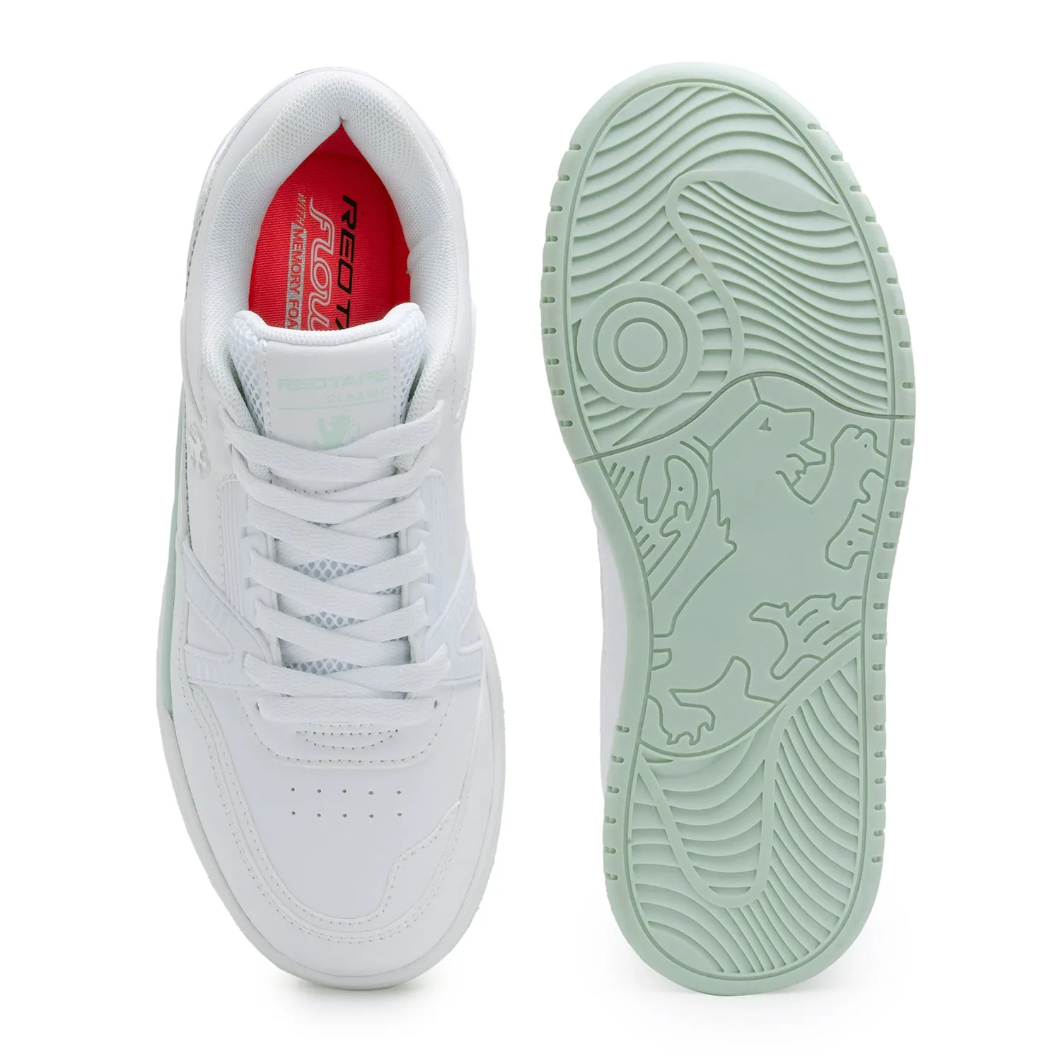 RedTape White Casual Sneakers for Women | Shock Absorbant, Slip Resistant, Dynamic Feet Support & Soft Cushion Insole