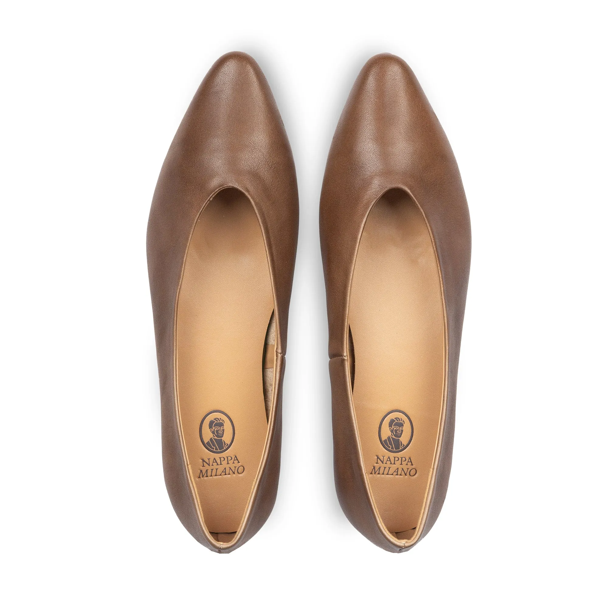 Rene Classic Flats Brown