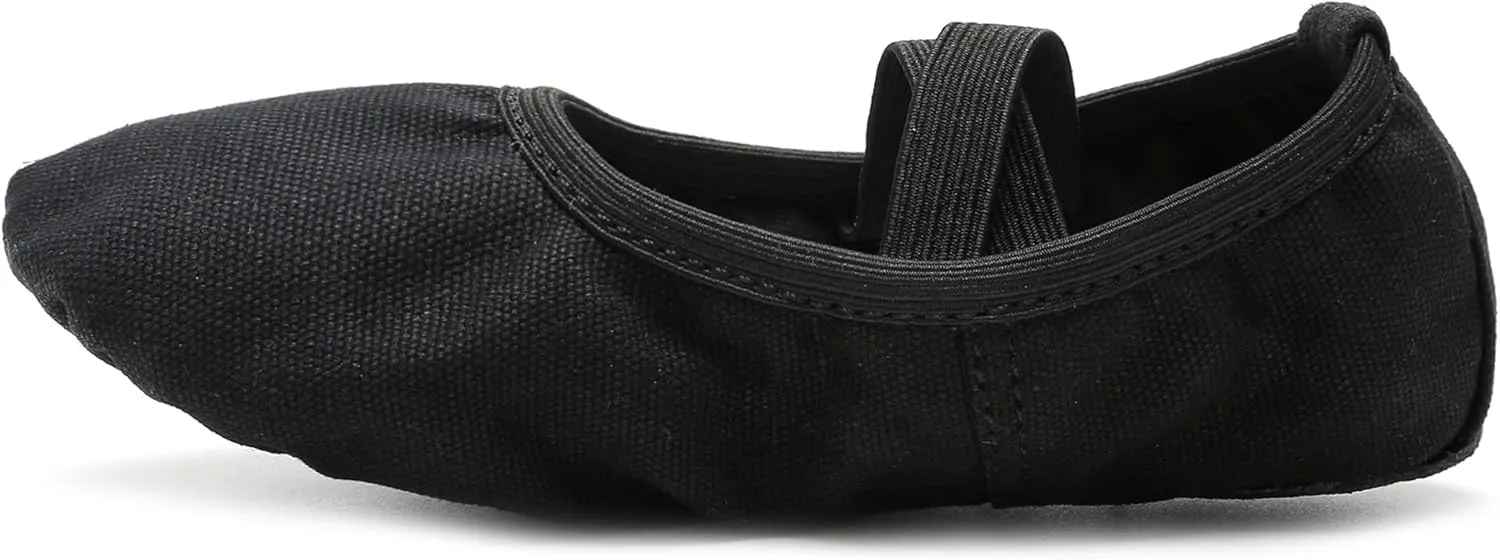 RoseMoli Canvas Ballet Slippers Flats for Girls/Toddlers/Kids/Women, Yoga Practice Shoes for Dancing