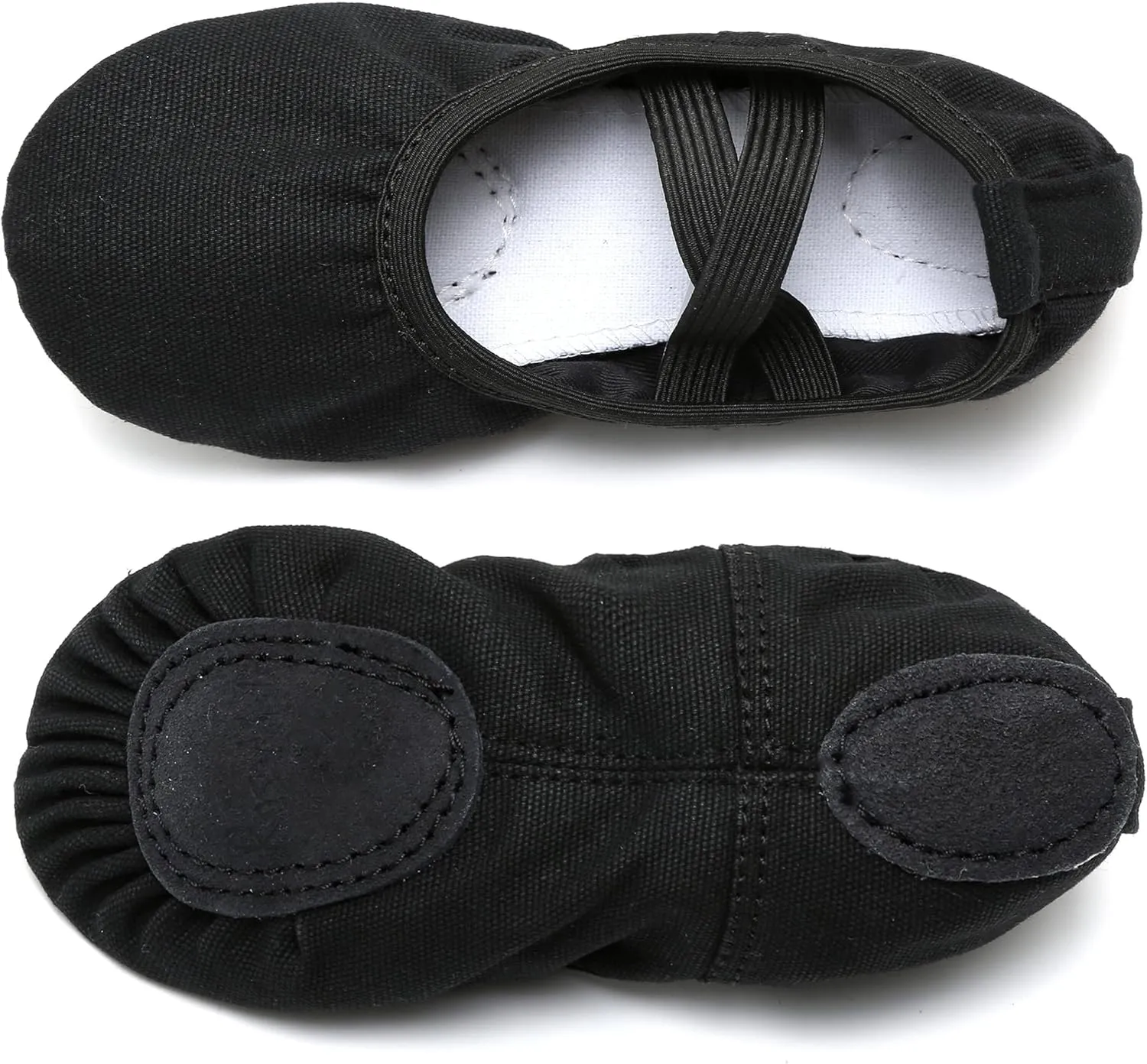 RoseMoli Canvas Ballet Slippers Flats for Girls/Toddlers/Kids/Women, Yoga Practice Shoes for Dancing