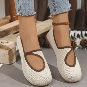 Round Toe Flats Slip-Ons