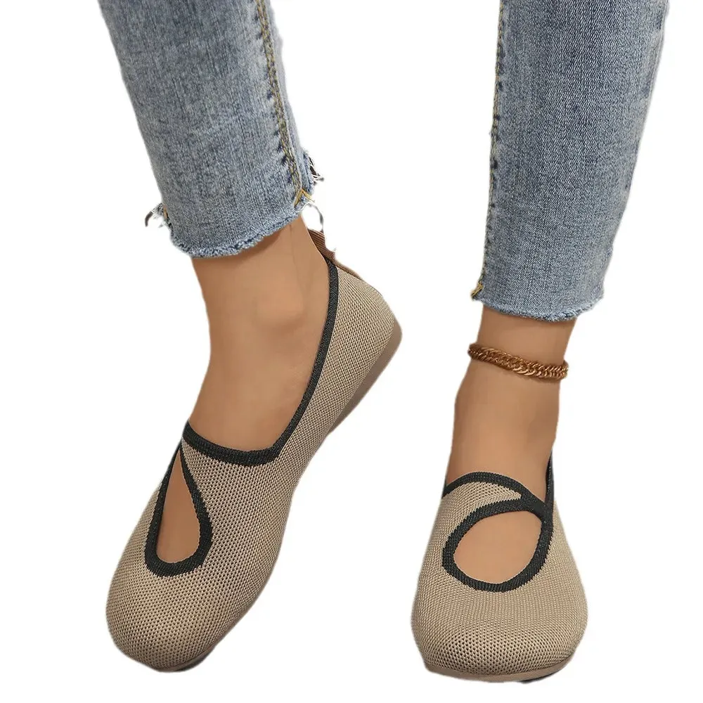 Round Toe Flats Slip-Ons