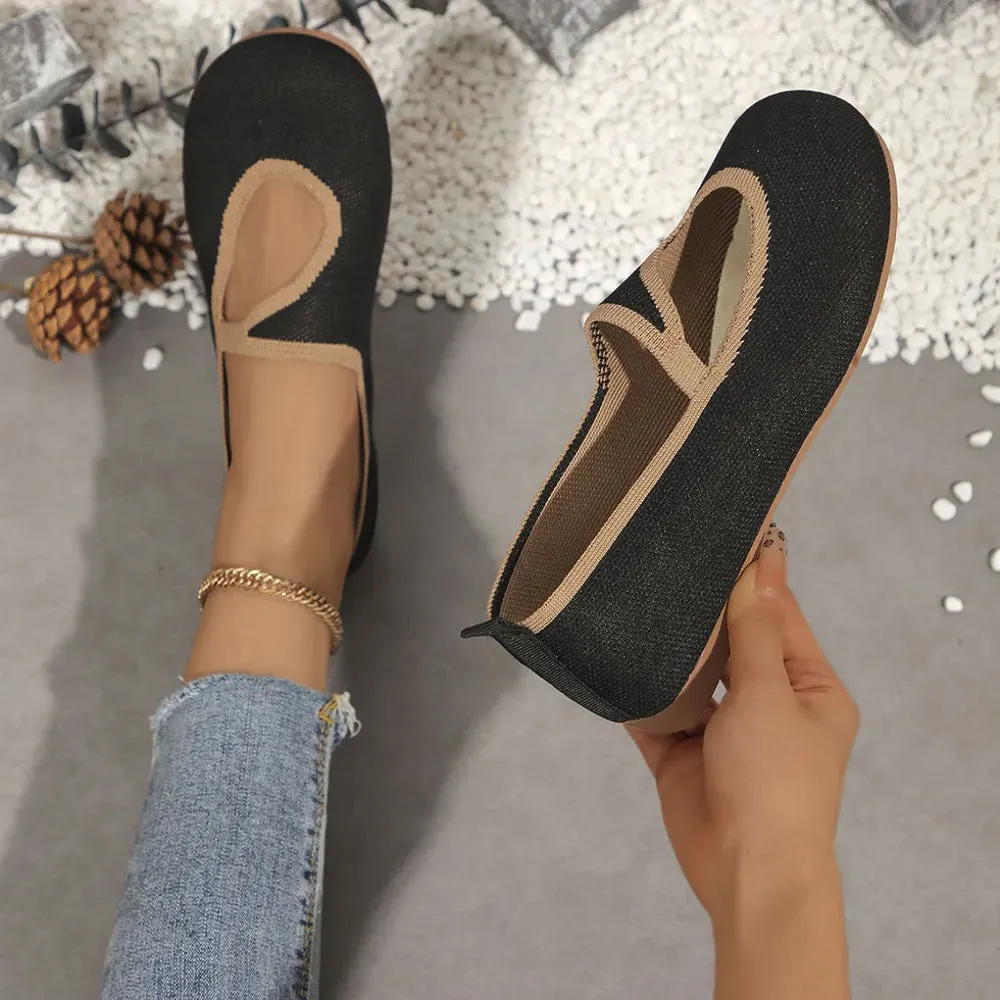 Round Toe Flats Slip-Ons