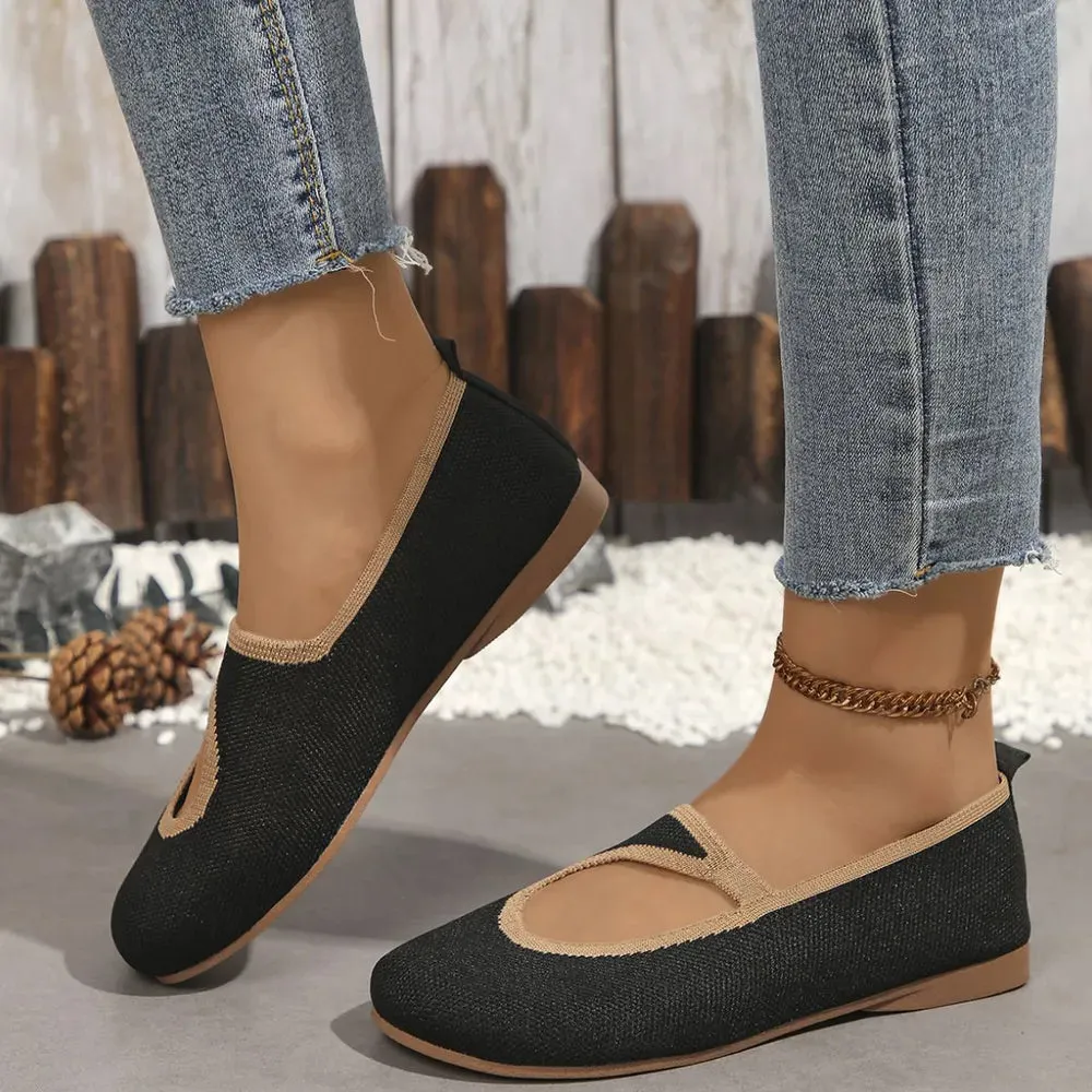 Round Toe Flats Slip-Ons