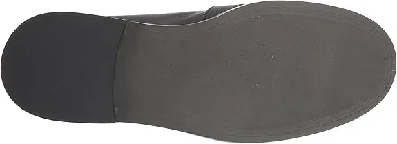 Safety-assured Charlie On Sam Stacked Toe Loafers Heel Unbeatable variety Edelman Leather Slip Black Rounded
