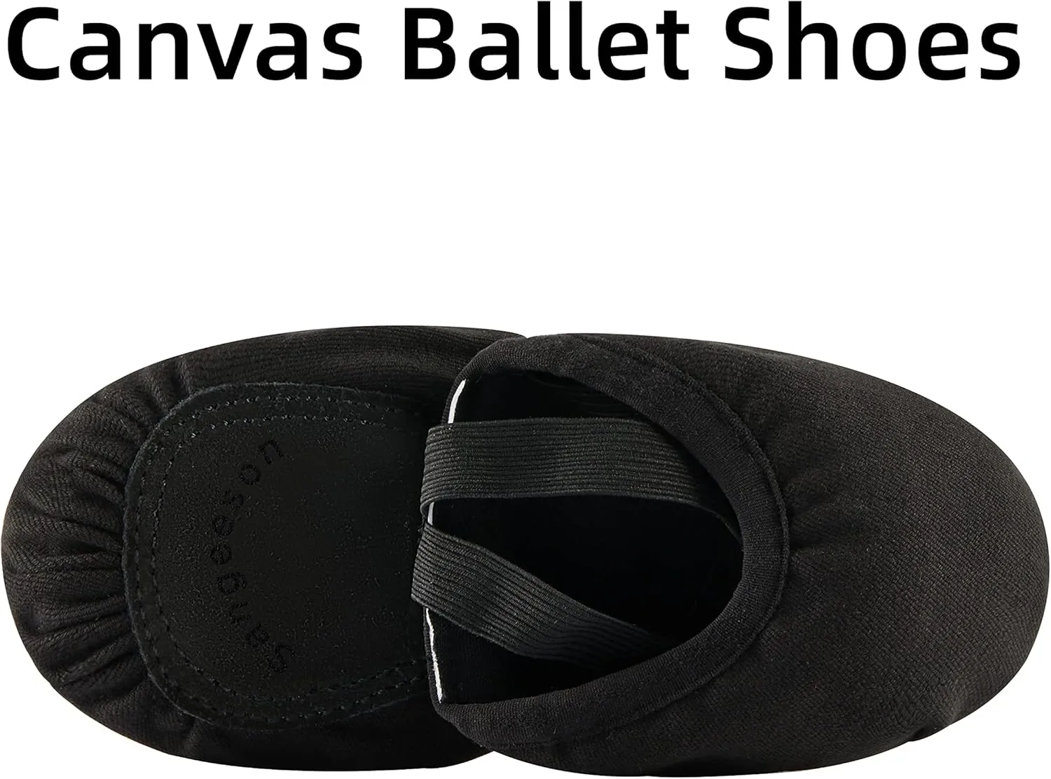 SANGEESON Half Sole Dance Shoes - Stretchy Canvas Pirouette Shoes for Ballet, Lyrical, Modern, Jazz Dance, and Contemporary