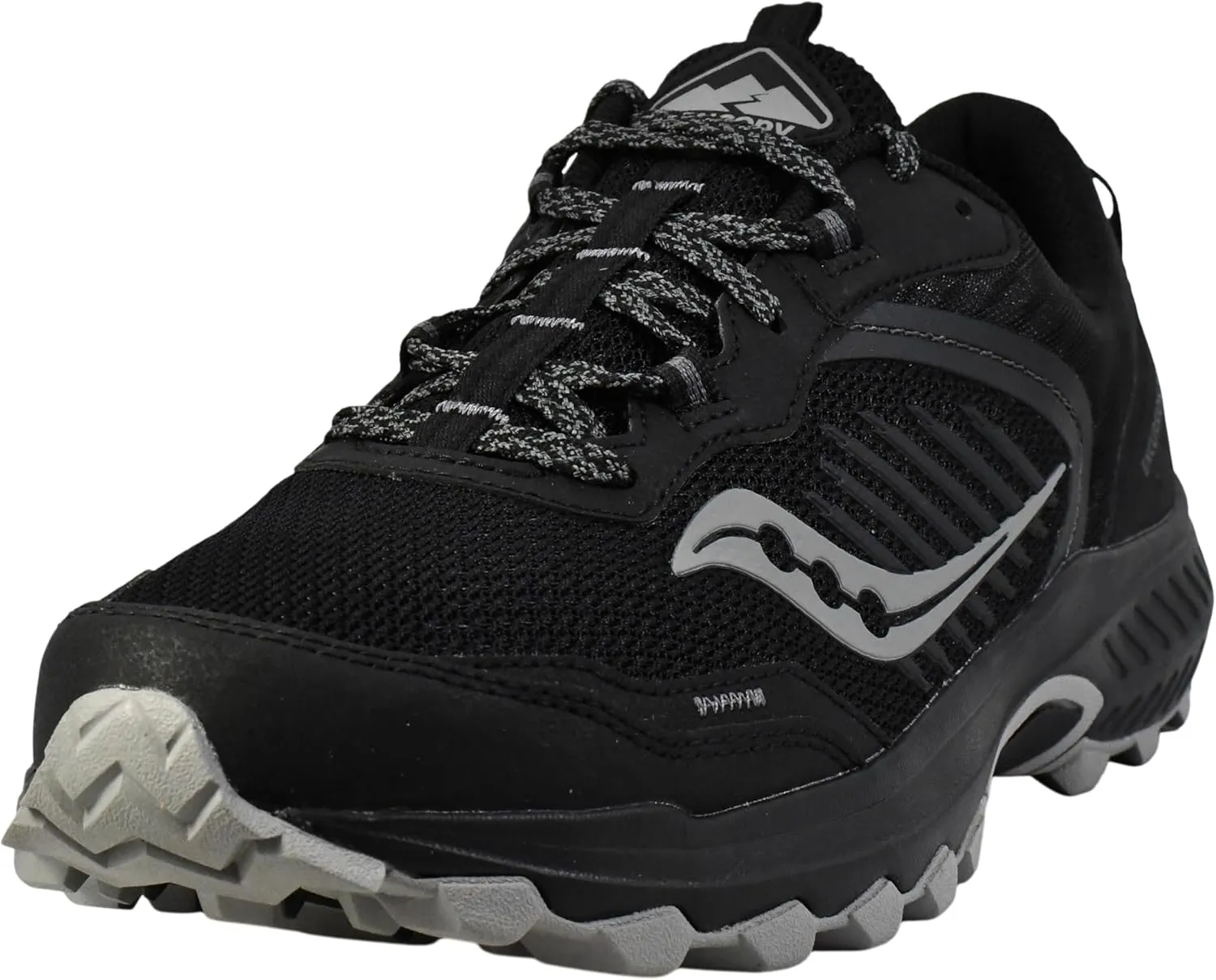Saucony Men's Excursion TR15 Sneaker, Black/Shadow, 9 Wide