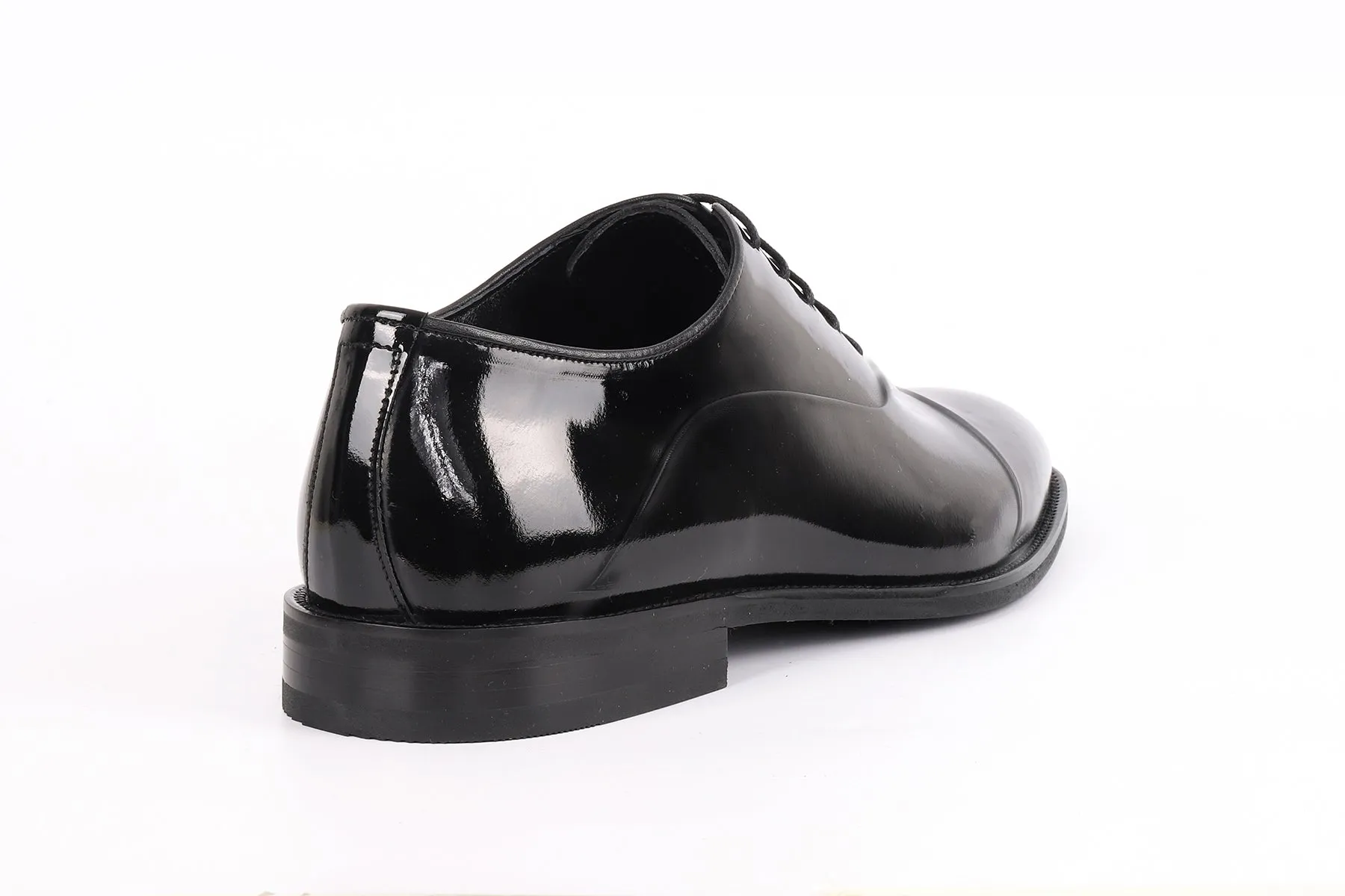 Scotland Cap Toe Patent Leather Oxford Dress Shoes