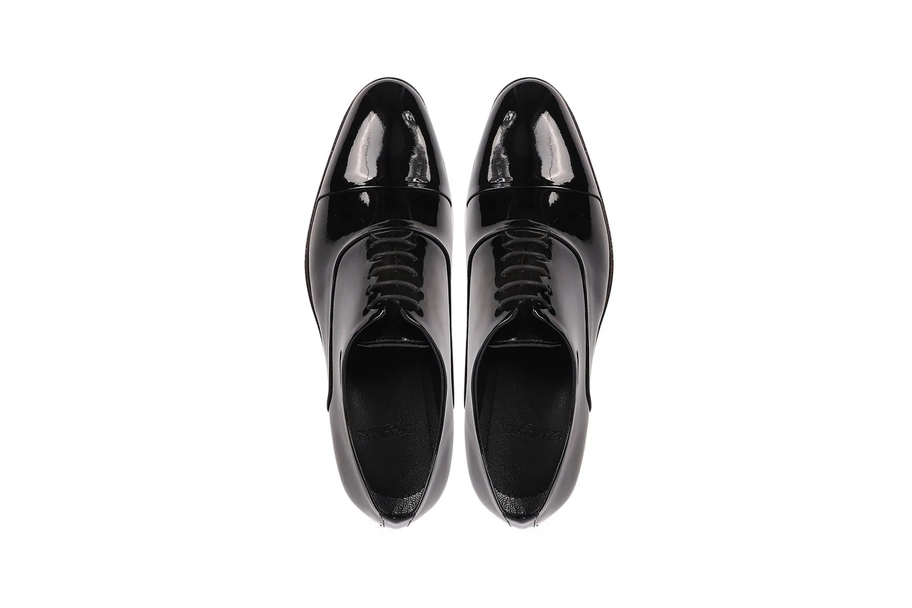 Scotland Cap Toe Patent Leather Oxford Dress Shoes