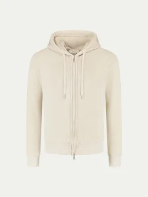 Shell Terry Towelling Zipper Vest