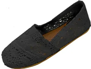 Shoes 18 Womens Canvas Crochet Slip on Shoes