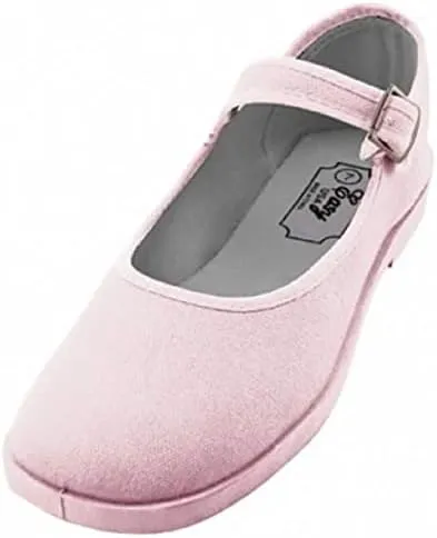 Shoes 18 Womens Cotton China Doll Mary Jane Shoes Ballerina Ballet Flats Shoes