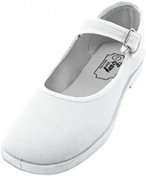 Shoes 18 Womens Cotton China Doll Mary Jane Shoes Ballerina Ballet Flats Shoes