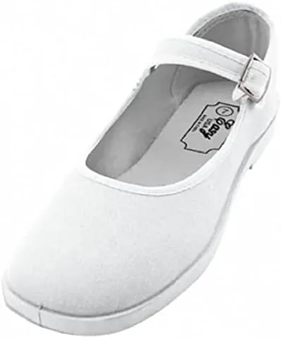 Shoes 18 Womens Cotton China Doll Mary Jane Shoes Ballerina Ballet Flats Shoes