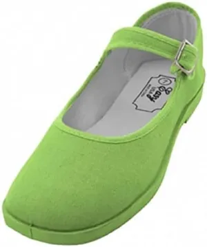 Shoes 18 Womens Cotton China Doll Mary Jane Shoes Ballerina Ballet Flats Shoes