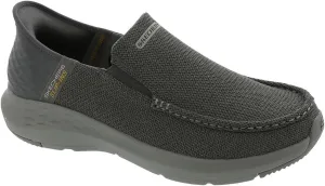Skechers Men's Parson-Ralven 204804 Moc Toe Slip-Ins, Grey, 11.5