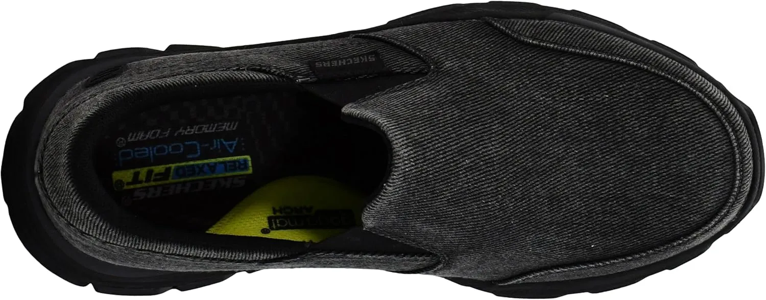 Skechers Men's Respected-Fallston Canvas Slip On