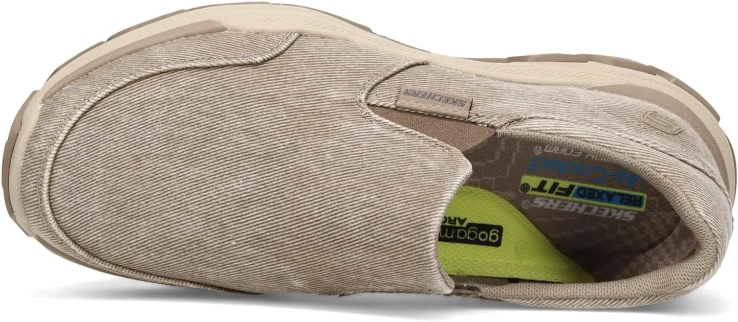Skechers Men's Respected-Fallston Canvas Slip On