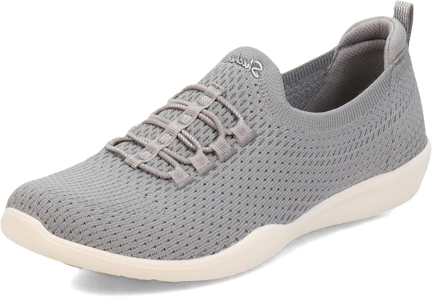 Skechers Women's Newbury Street - Starlight Stroll, Gray, Size 8.5