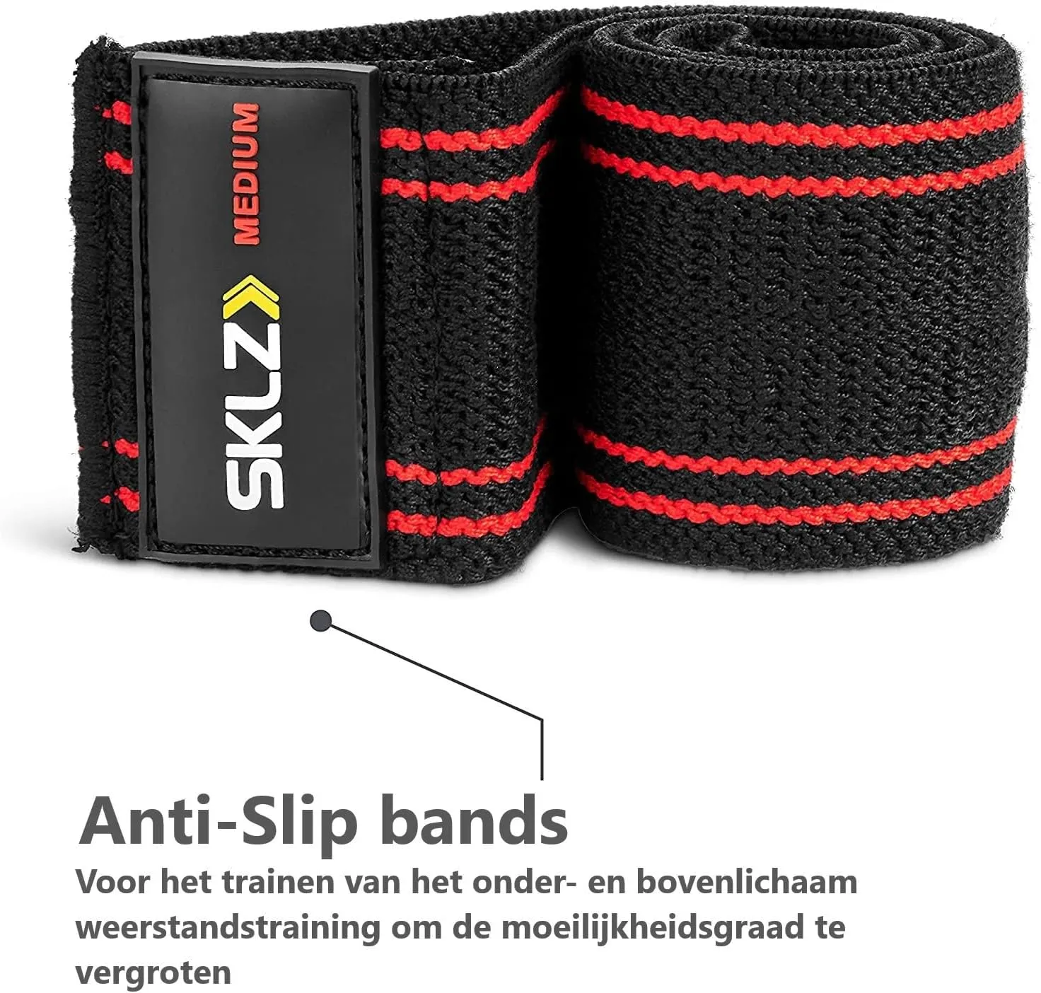 SKLZ Non-Slip Fabric Mini Resistance Band for Upper and Lower Body