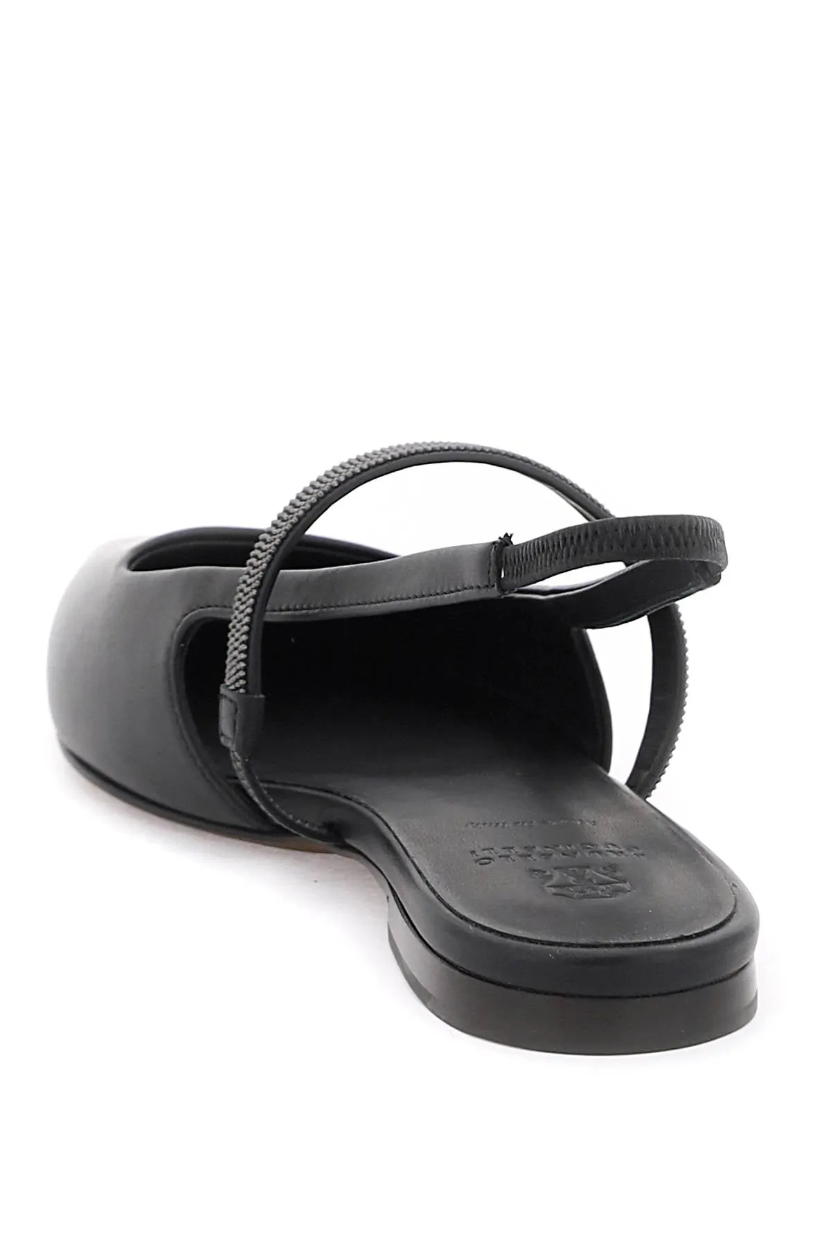 slingback ballet flats with precious strap