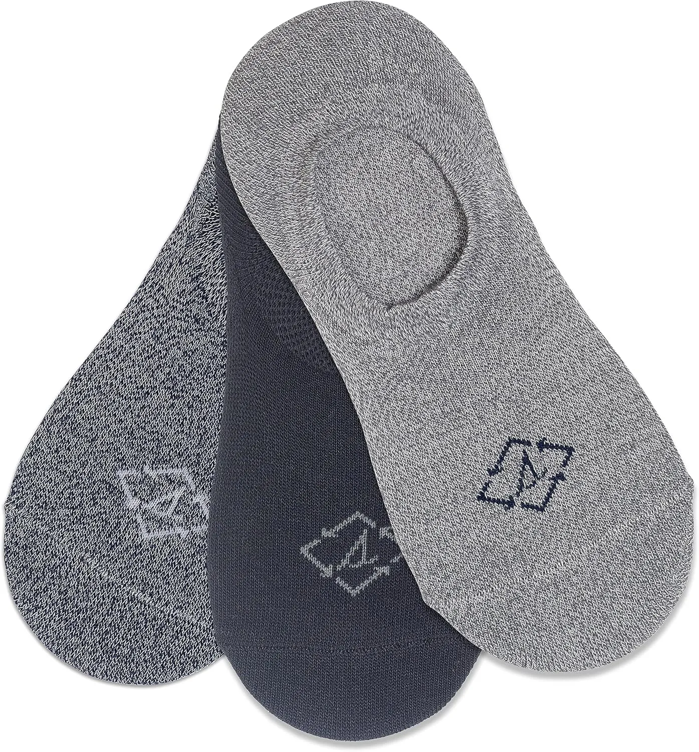 Sperry Women's Ultra Low Show Liner Socks-3 Pair Pack-Knit-in Logo and Non-Slip Heel Gripper
