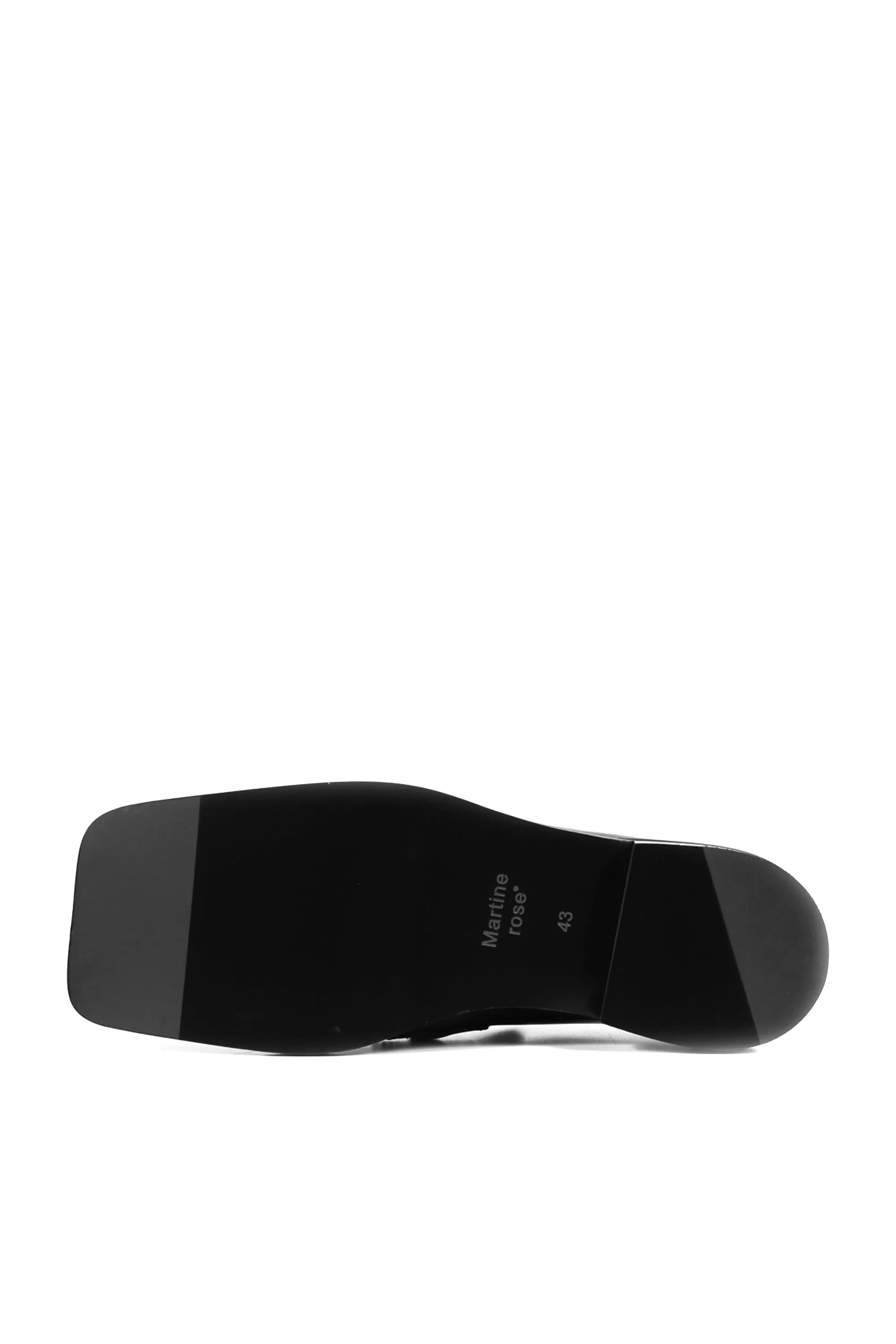 SQUARE TOE LOAFER / BLK