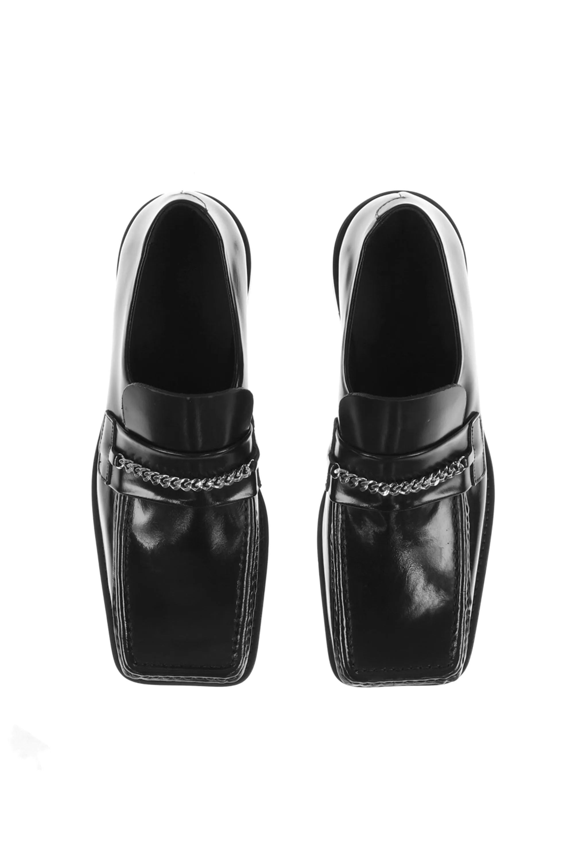 SQUARE TOE LOAFER / BLK