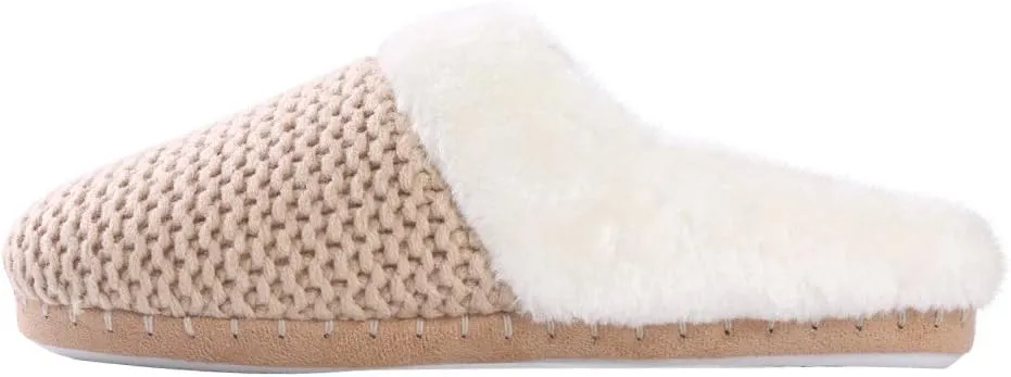 Stylish Womens Slippers - Ultra-Soft Plush Fleece Lined for Maximum Comfort, Non-Slip Sole, Indoor Use Cozy Warm House Shoes