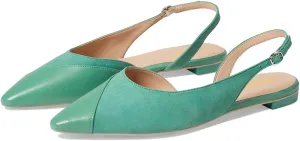 Tang'scuisins Women Casual Splice Slingback D’Orsay Flats Buckle Slip on Closed Pointed Toe Sandals Daily Office Outdoor Business Formal Shoes Size 4-16 US