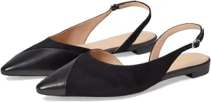 Tang'scuisins Women Casual Splice Slingback D’Orsay Flats Buckle Slip on Closed Pointed Toe Sandals Daily Office Outdoor Business Formal Shoes Size 4-16 US