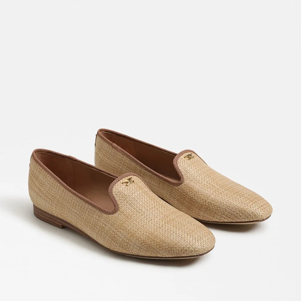 Tiffany Flat Loafer Natural Raffia