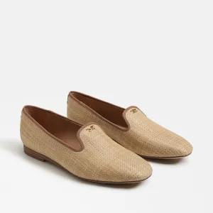 Tiffany Flat Loafer Natural Raffia
