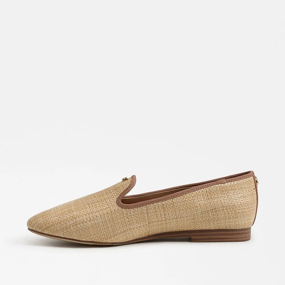 Tiffany Flat Loafer Natural Raffia