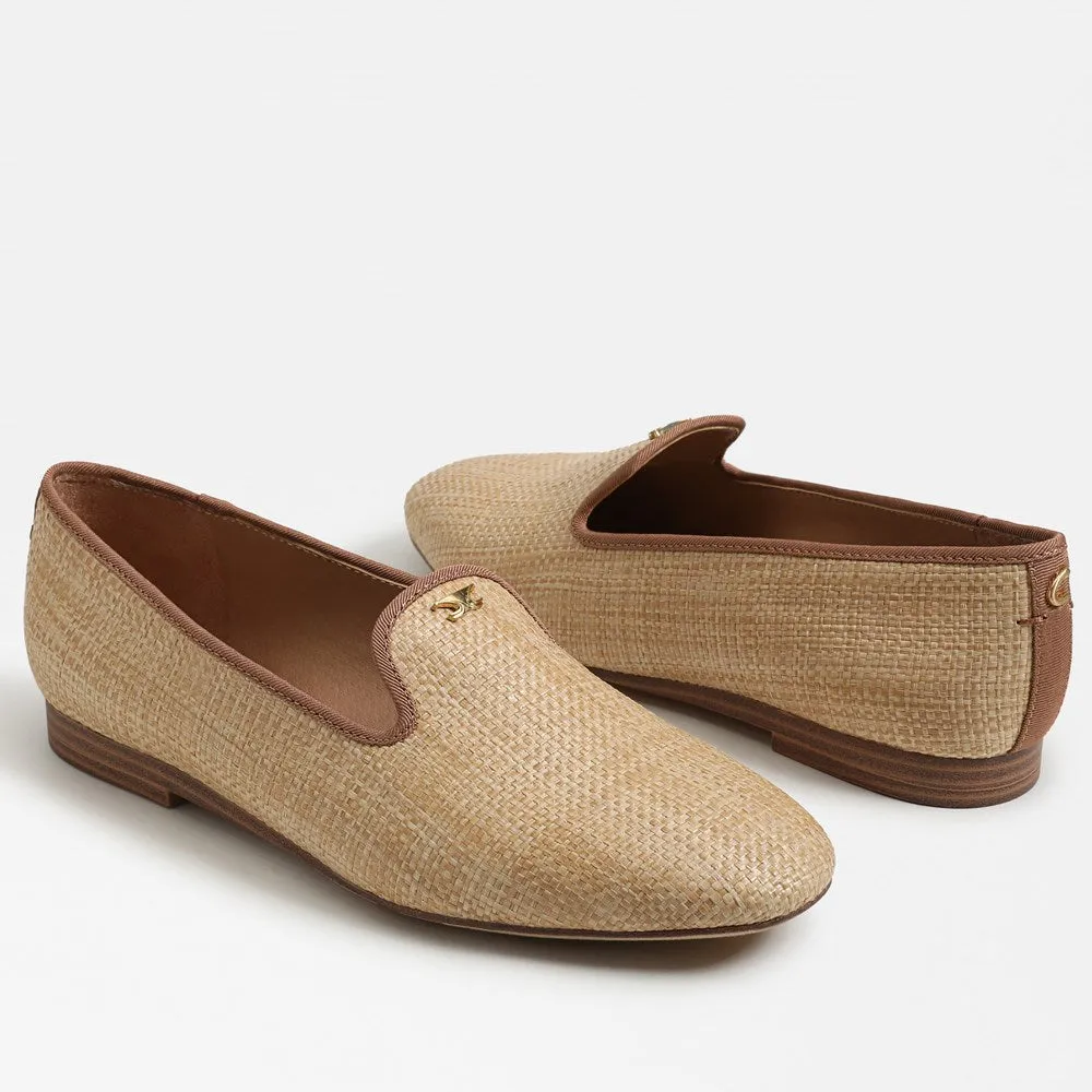 Tiffany Flat Loafer Natural Raffia