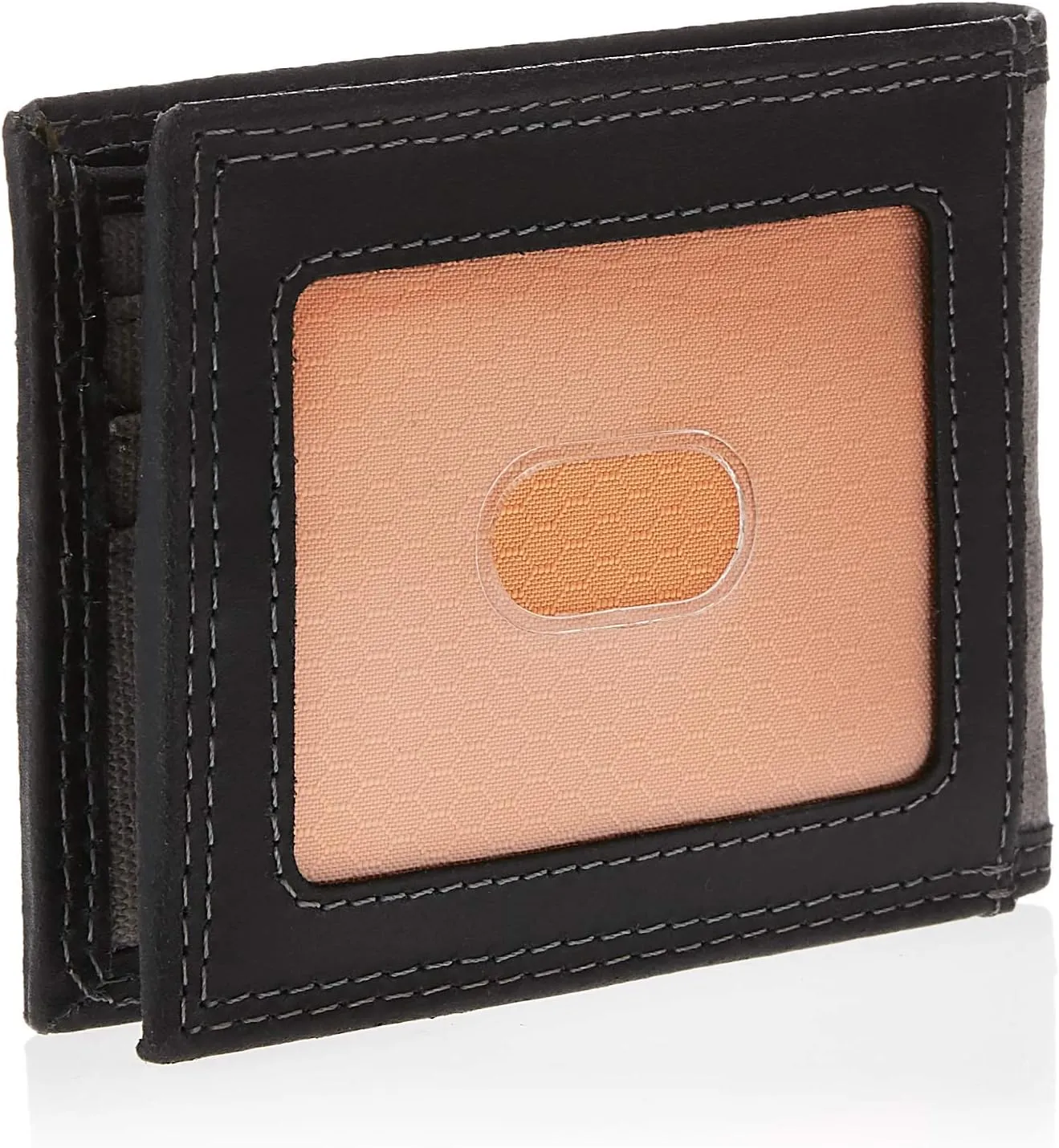 Timberland PRO Men's Canvas Leather RFID Billfold Wallet with Back Id Window